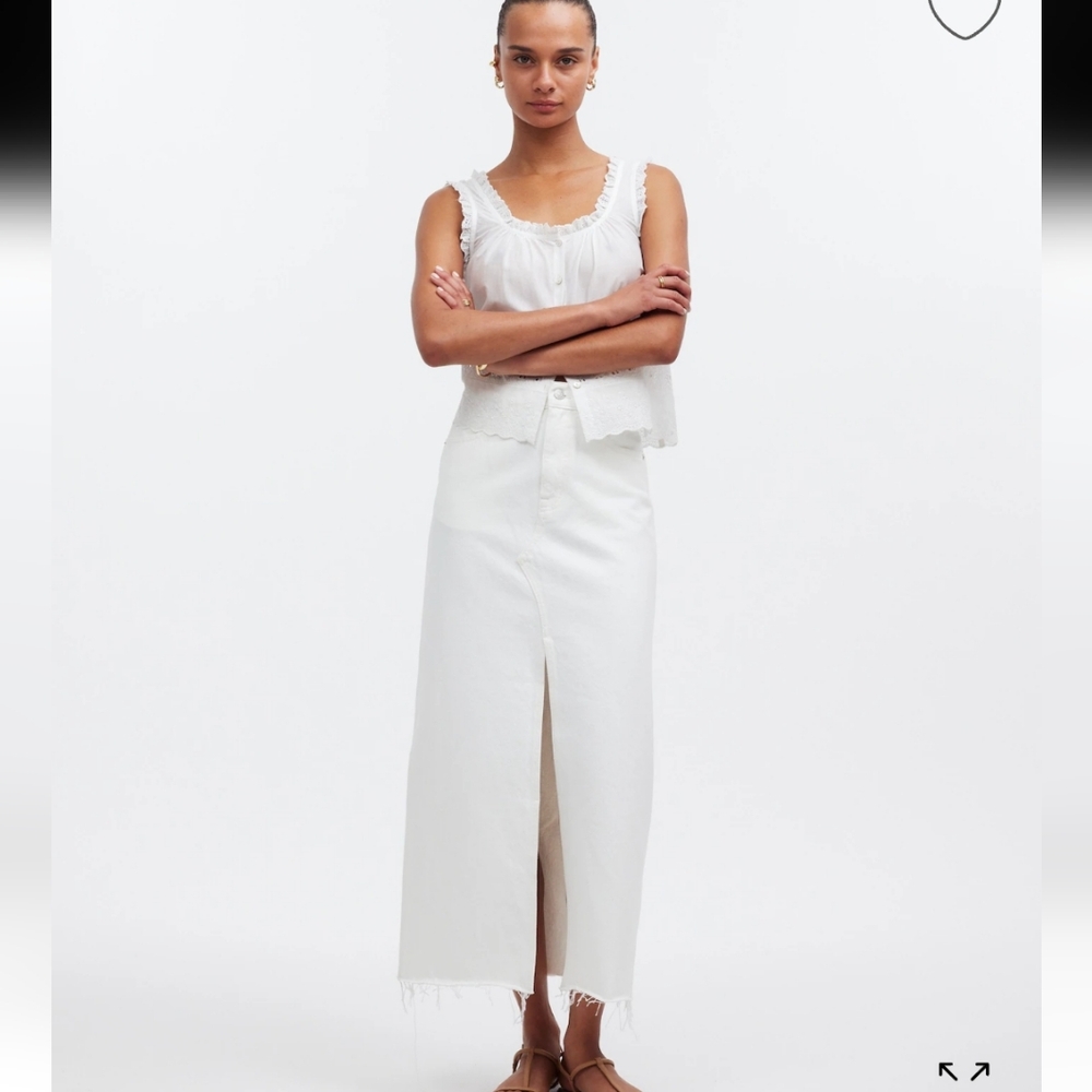 Madewell Riley Midi Skirt Sz 26 NWT